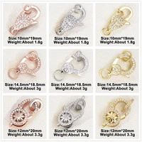 diy creative luxury accessories fasteners connector lobster clasps pendant clasp accessorie pearls jewelry making wholesale bulk
