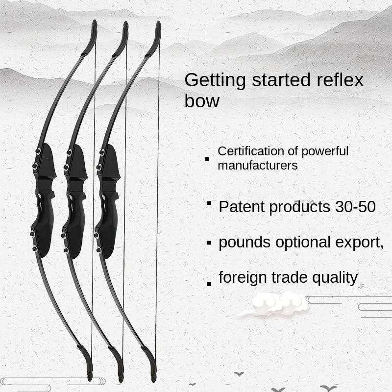 

Bow and Arrow Shooting Archery Recurve Bow Split Straight Latin American Hunting Style Recurve Entry Bow and Arrow