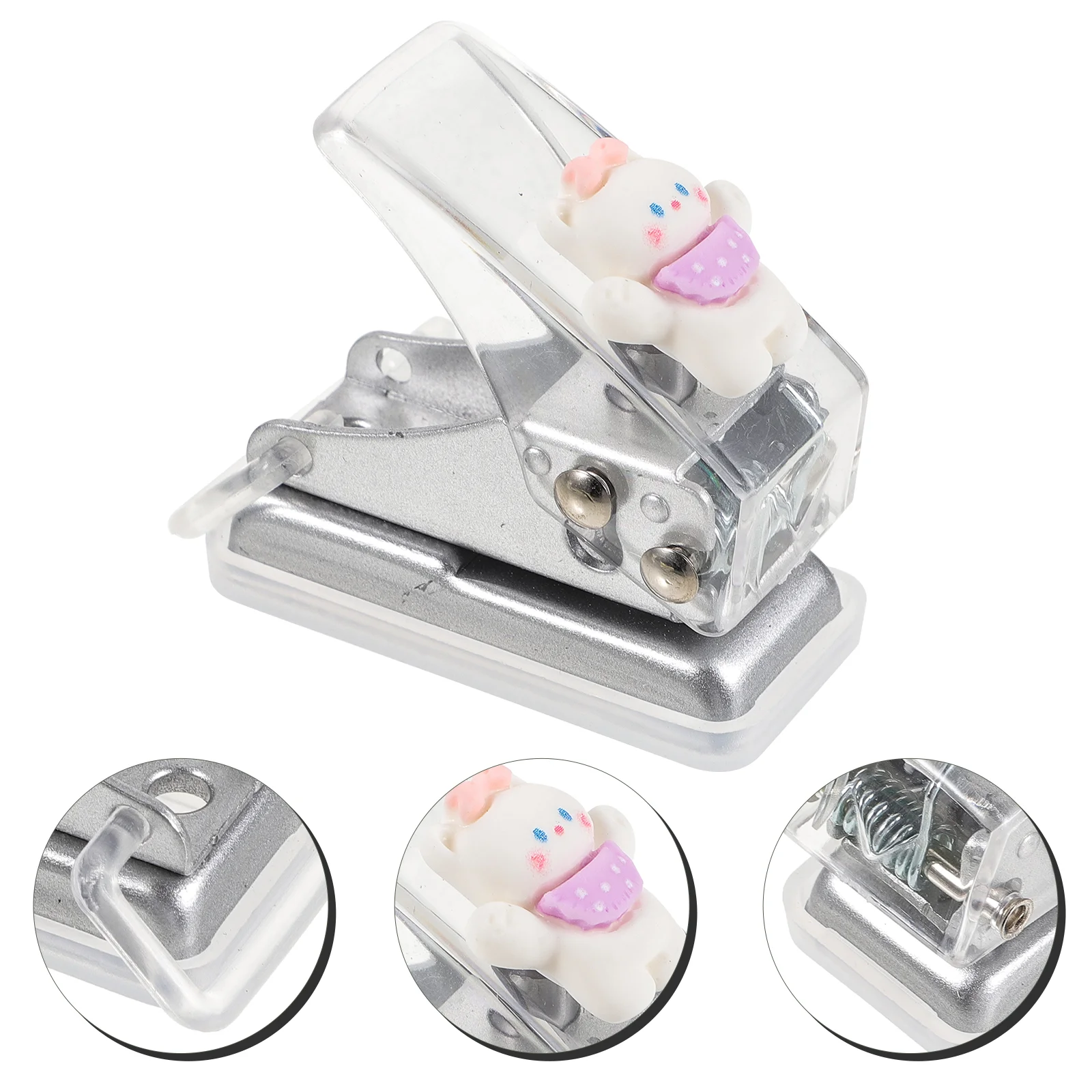 

Mini Hole Punch Binder Puncher Book Binding Paper Manual Plastic Single Student