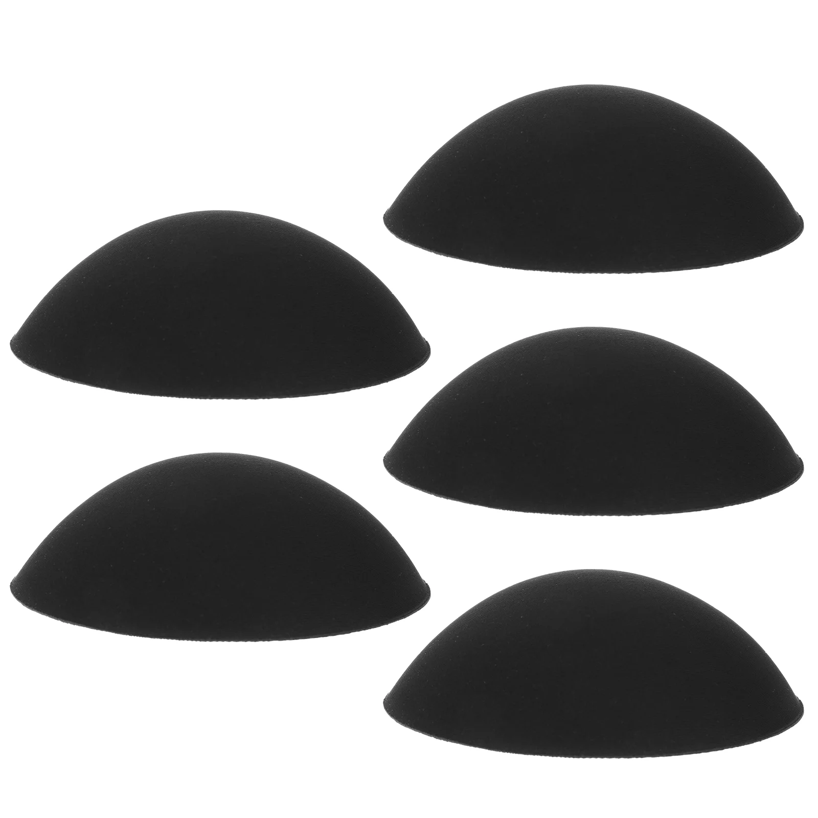 

5 Pairs Removable Pads Inserts Pads Round Sew In Cups For Swimsuits Dresses Sports Black