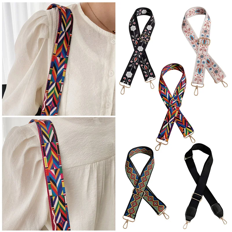 

Adjustable Bag Straps Nylon Wide Shoulder Belt Replacement Handbag Purse Straps