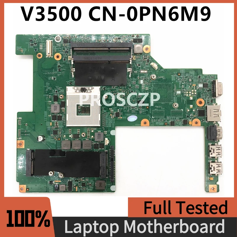 CN-0PN6M9 0PN6M9 PN6M9 Free Shipping Mainboard For DELL Vostro 3500 V3500 Laptop Motherboard Mainboard HM57 DDR3 100%Full Tested