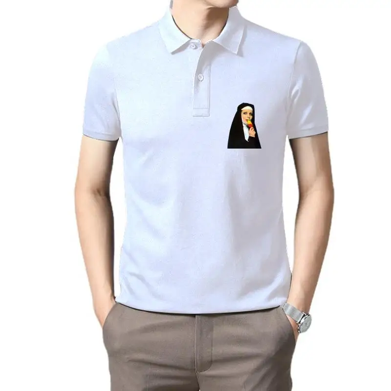 

Men T Shirt blue horny nun tshirts Women T-Shirt