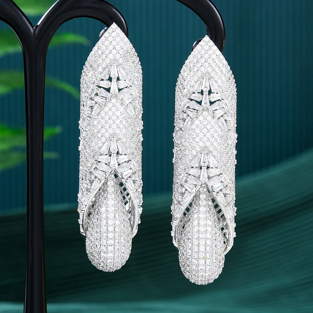 GODKI Роскошные дизайнерские геометрические африканские серьги-капли для женщин