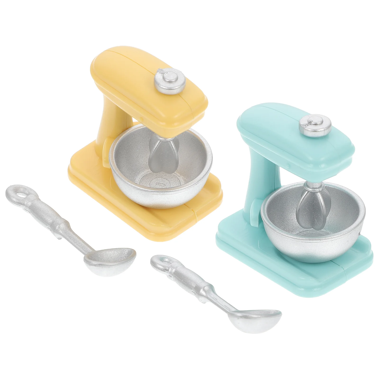 

2 Sets Blender Model Egg Mixer Miniature Toy Pretend Simulated Abs Simulation Children Gift Toddler Kitchen Plaything Appliance