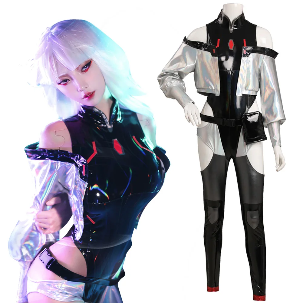 Маскировка Люси Косплей комбинезон жилет наряды аниме ТВ бегунки по краю костюм