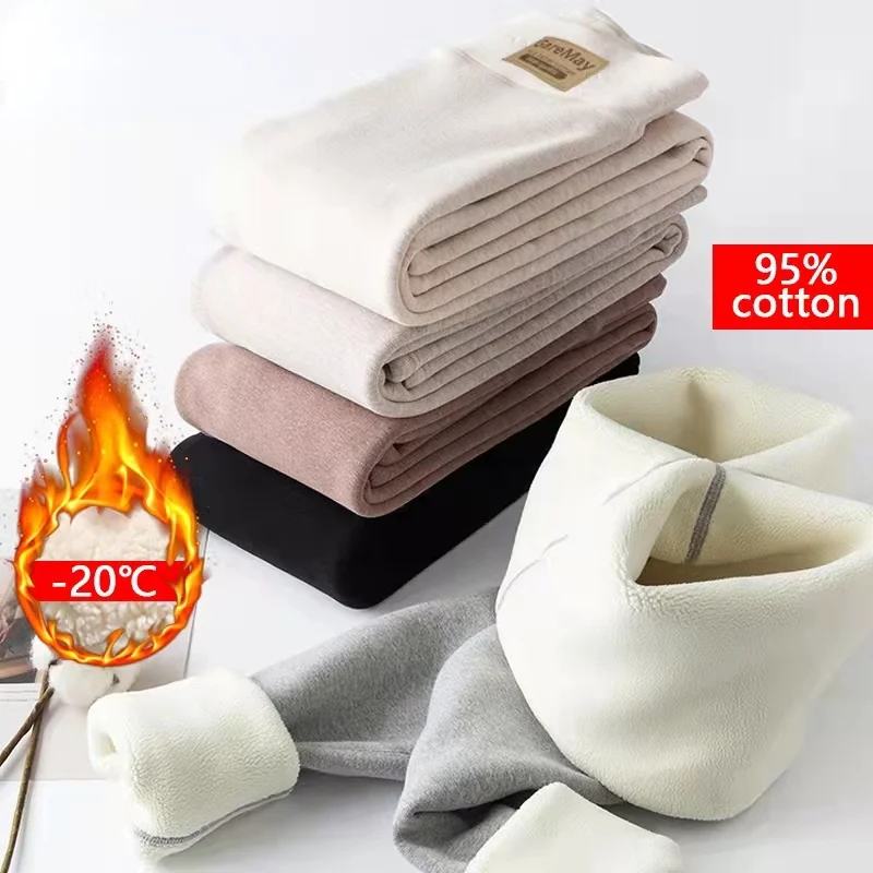 

Зимние леггинсы для женщин с высокой талией бархатные леггинсы 2022 женские шерстяные плотные теплые брюки серые черные флисовые Термолегги...