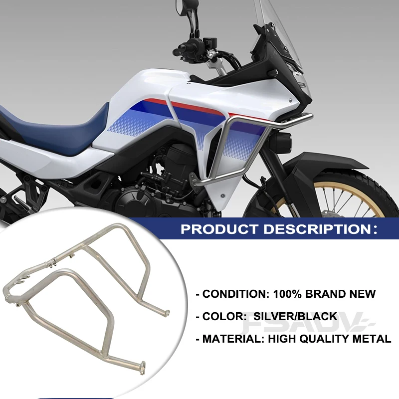 Фото Для Honda XL750 TRANSALP XL 750 Transalp 2023 2024, аксессуары для мотоциклов, защитные дуги, защита двигателя, защитные рамки, бамперы №2