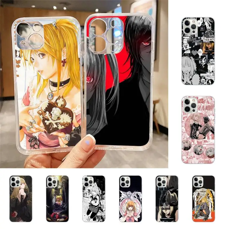 

Misa Amane Rem Death Note Phone Case For Iphone 7 8 Plus X Xr Xs 11 12 13 Se2020 Mini Mobile Iphones 14 Pro Max Case
