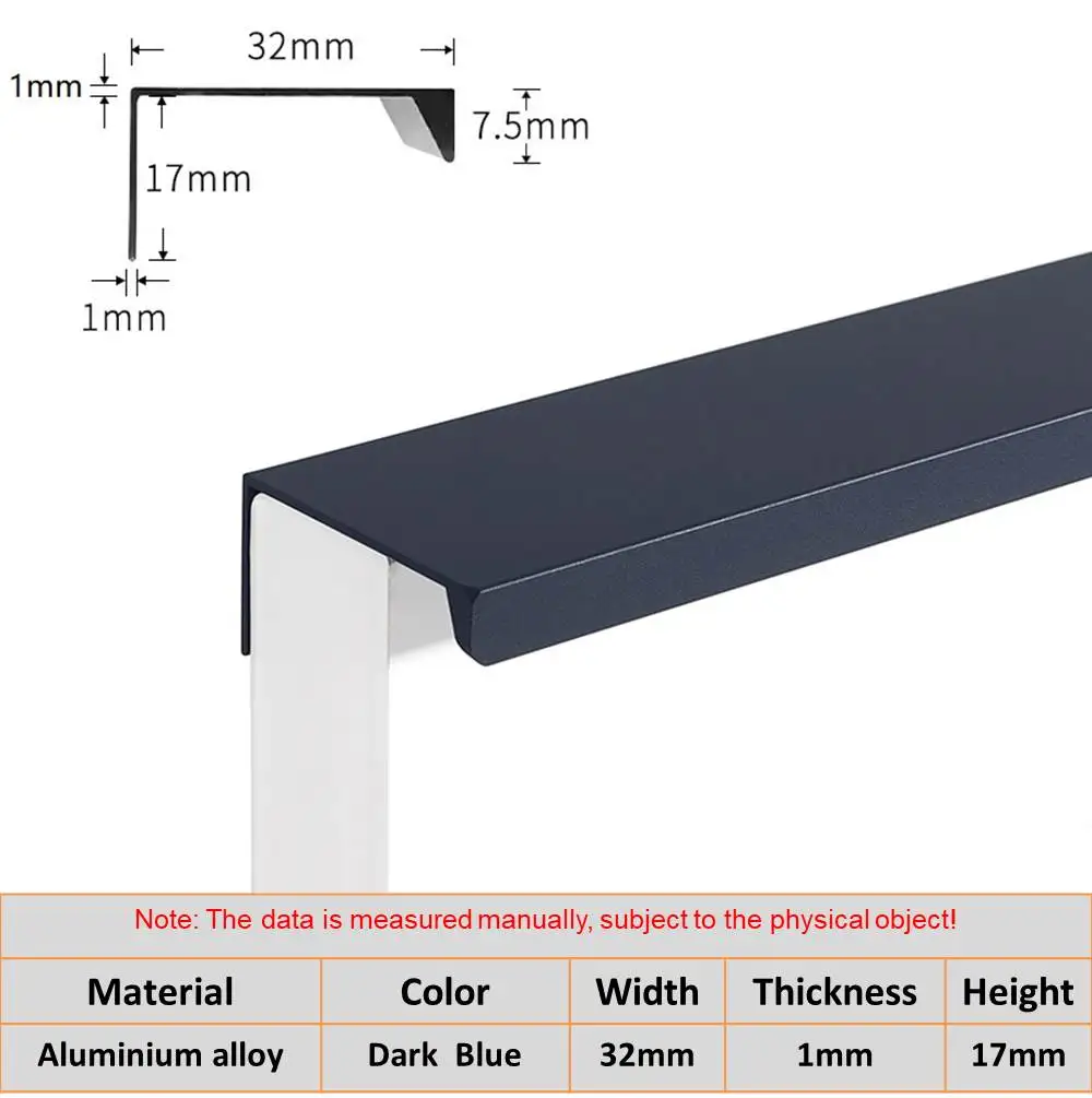 

Минималистичные невидимые ручки для шкафа без сверления 80-1200 мм, дверные ручки для шкафа и фурнитура для ящиков из алюминиевого сплава, мебельные ручки