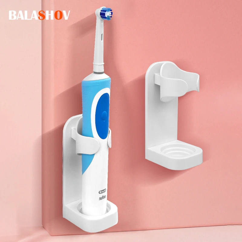 Creative Traceless Stand Rack Organizer Electric Wall-Mounted Holder Space Saving toothbrush holder Bathroom Accessories