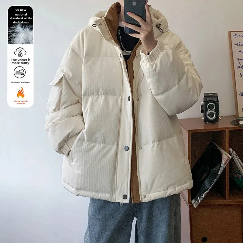 INTFEDAY подростковый зимний теплый пуховик в гонконгском стиле шикарные брюки с