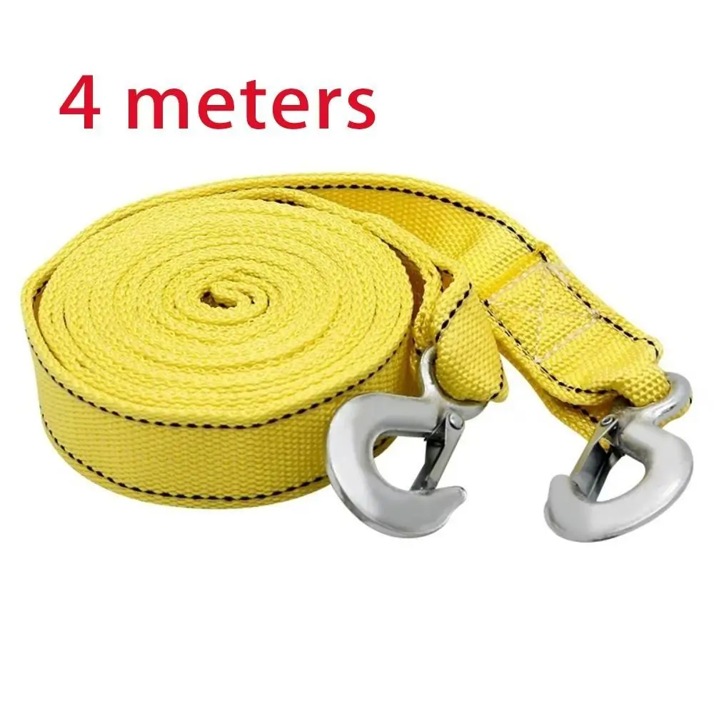 Практичный 5-тонный автомобильный буксирный трос 4 м двухслойный утолщенный
