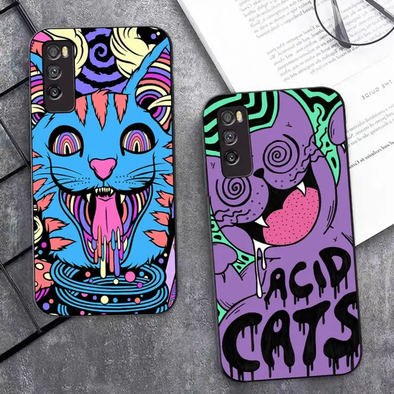 

Colourful Psychedelic Trippy Art Phone Case for Huawei Mate 20 10 9 40 30 lite pro X Nova 2 3i 7se