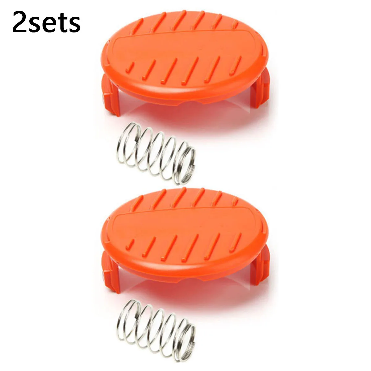 

2Pc Trimmer Spool Line Cap Cover With Spring For Black & Decker GH400 GLC120 ST5530 Type Strimmer Trimmer Spool Cover Cap