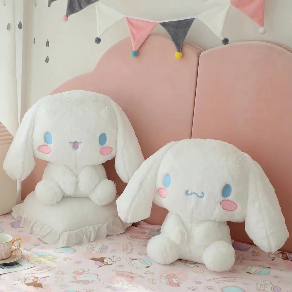 Фото Плюшевая игрушка Sanrio королевского размера, серия Cinnamoroll, набивная кукла в виде коричника, прикроватная подушка, большая подушка, подарок для... №5