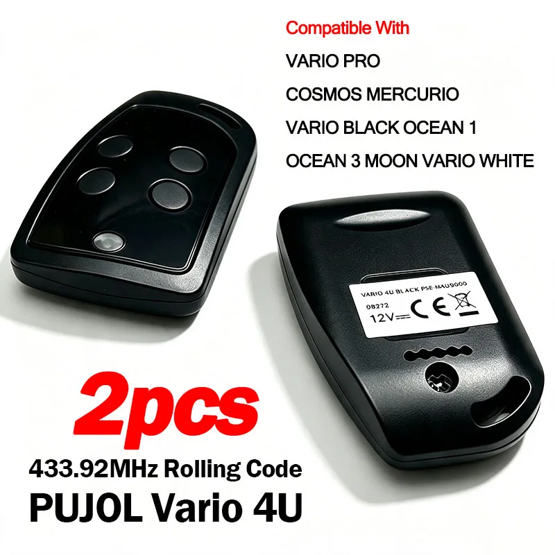 Фото PUJOL VARIO 4U PRO BLACK WHITE OCEAN 1 3 MERCURIO COSMOS MOON Брелок пульт дистанционного управления для гаражных ворот 433,92МГц Плавающий код №1