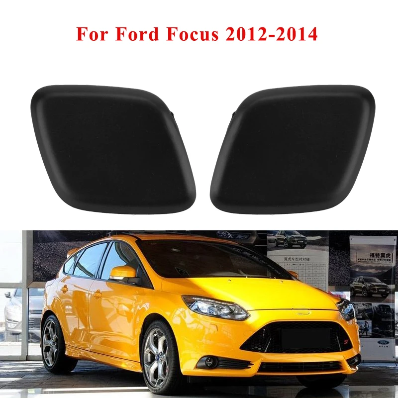Für Ford Focus 2012-2014 Links und Rechts Front Stoßstange Scheinwerfer Waschanlage Düse Spray Jet Abdeckung Kappe