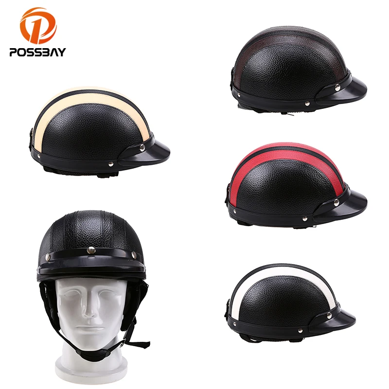 

Motorcycle Half Helmet Motorcross Driver Driving Safety Helmet Electric Bike Scooter Racing Protective Helmet Moto Accseeions