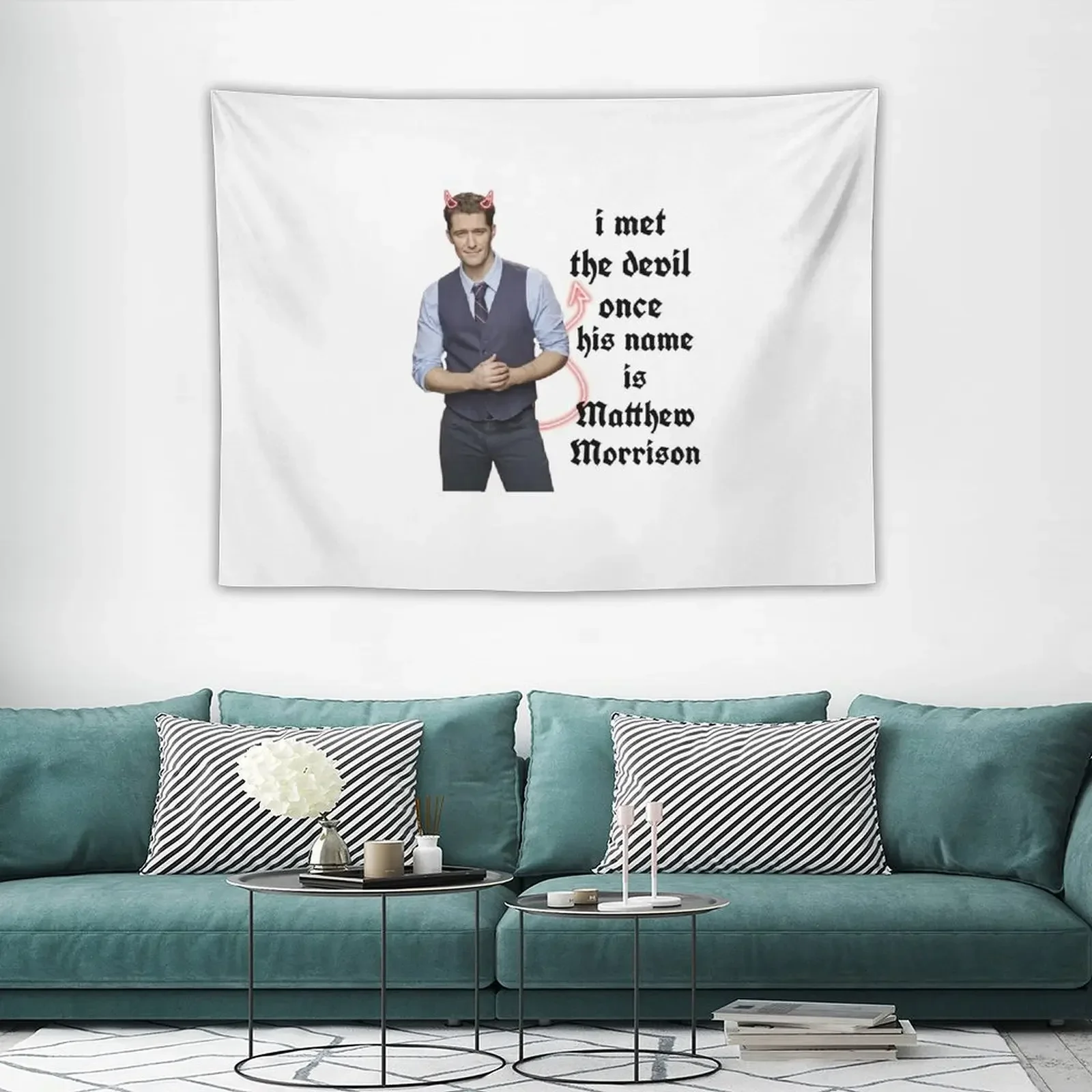 Я встретил дьявола как только его зовут Мэтью морнизон гобелен украшение для