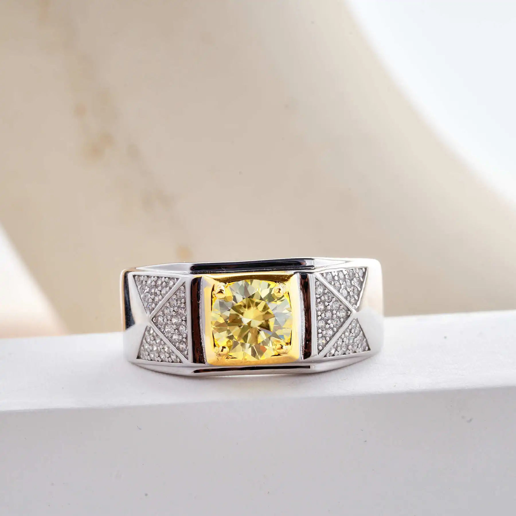 BagueRingen стерлинговое серебро 925 пробы цвет D 1-3 карата кольцо с муассанитом