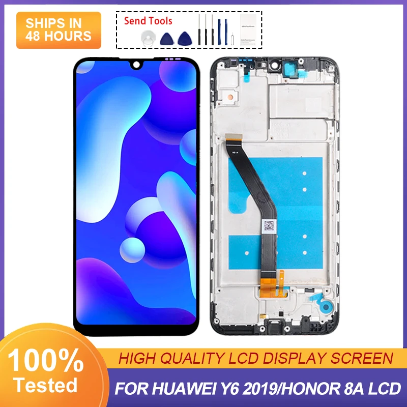 Для Huawei Y6 2019 ЖК сенсорный экран дигитайзер Ремонт Запчасти Y6S 2019 сборка для Honor 8A дисплей с инструментами Бесплатная доставка 1 шт.