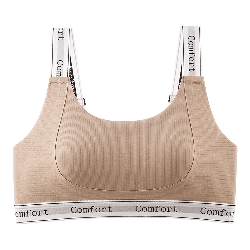 Бесшовный Беспроводной Спортивный Бюстгальтер Для Девочек С Полной Чашкой