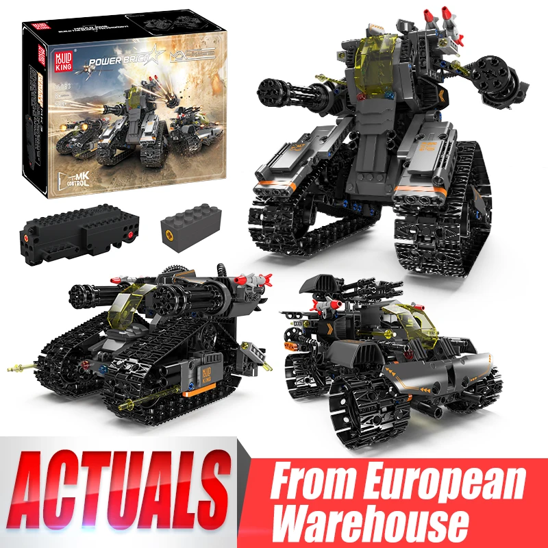 Форма King 15083 технический автомобиль строительный блок 3 в 1 изменяющийся