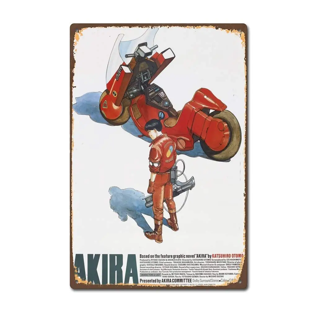 

Akira Japanese Anime Manga Film Movie Vintage Retro Tin Sign Metal Decor Metal Sign Metal Poster Metal Sticker Metal Painting