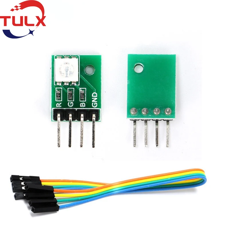 

RGB LED Breakout Module RGB Module Full Color Colorful 5050 SMD Tricolor LED 3.3-5V module