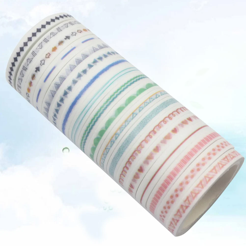 

18 Rolls Creative Fashion Simple Premium Beautiful Paper Stickers for Decoration Craft DIY