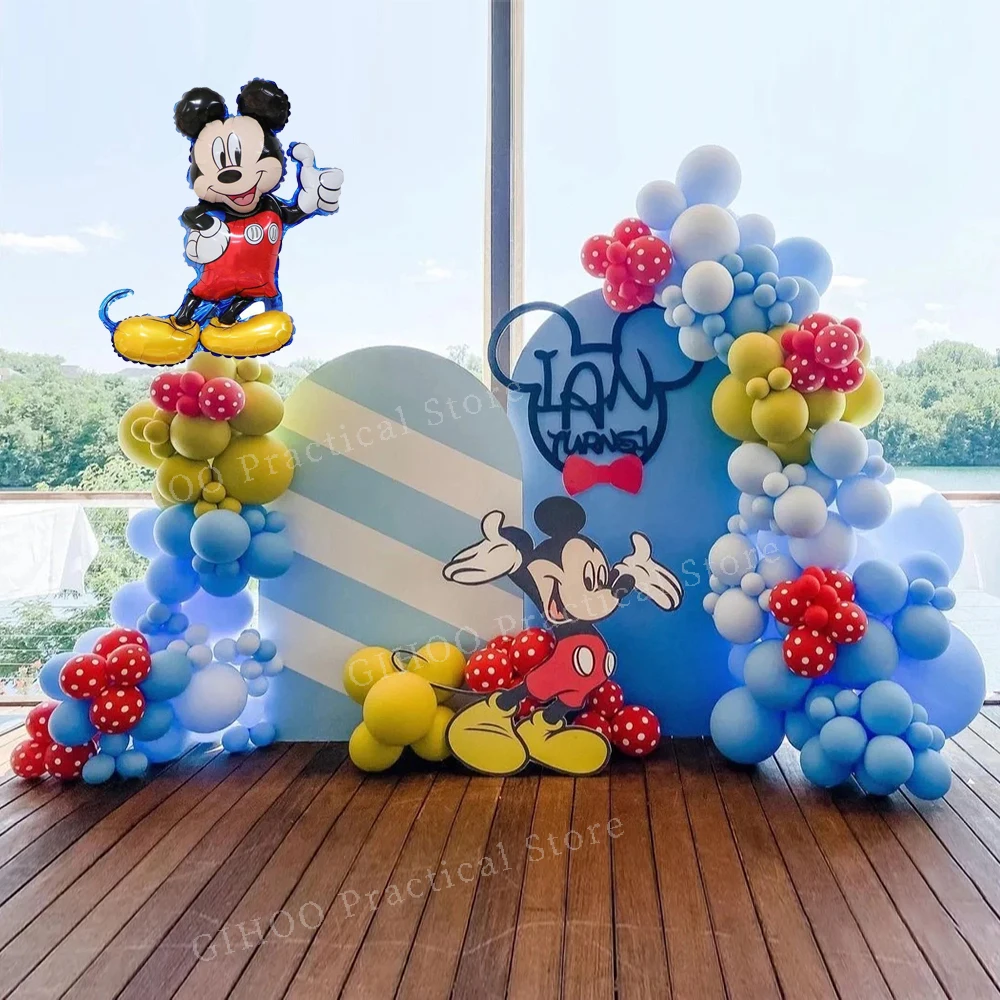 

179/178Pcs Disney Mickey Mouse Party Latex Balloons Arch Garland Kit For Kids Baby Shower Birthday Decoration Supplies Kids Gift