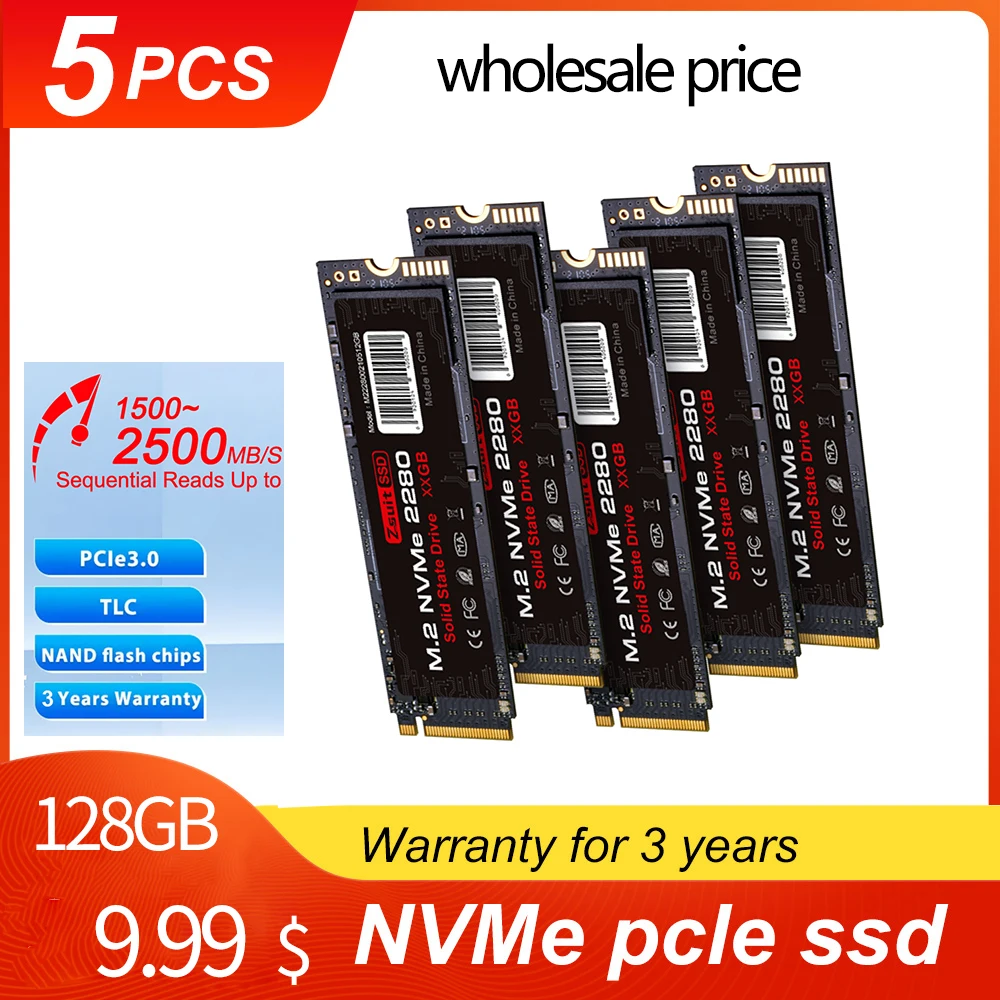 

Z-Suit SSD Drive HDD NVME M.2 PCIe 3.0 128GB Hard Disk Internal Solid State Drive for Laptop Notebook Wholesale 5pcs Ssd Nvme M2