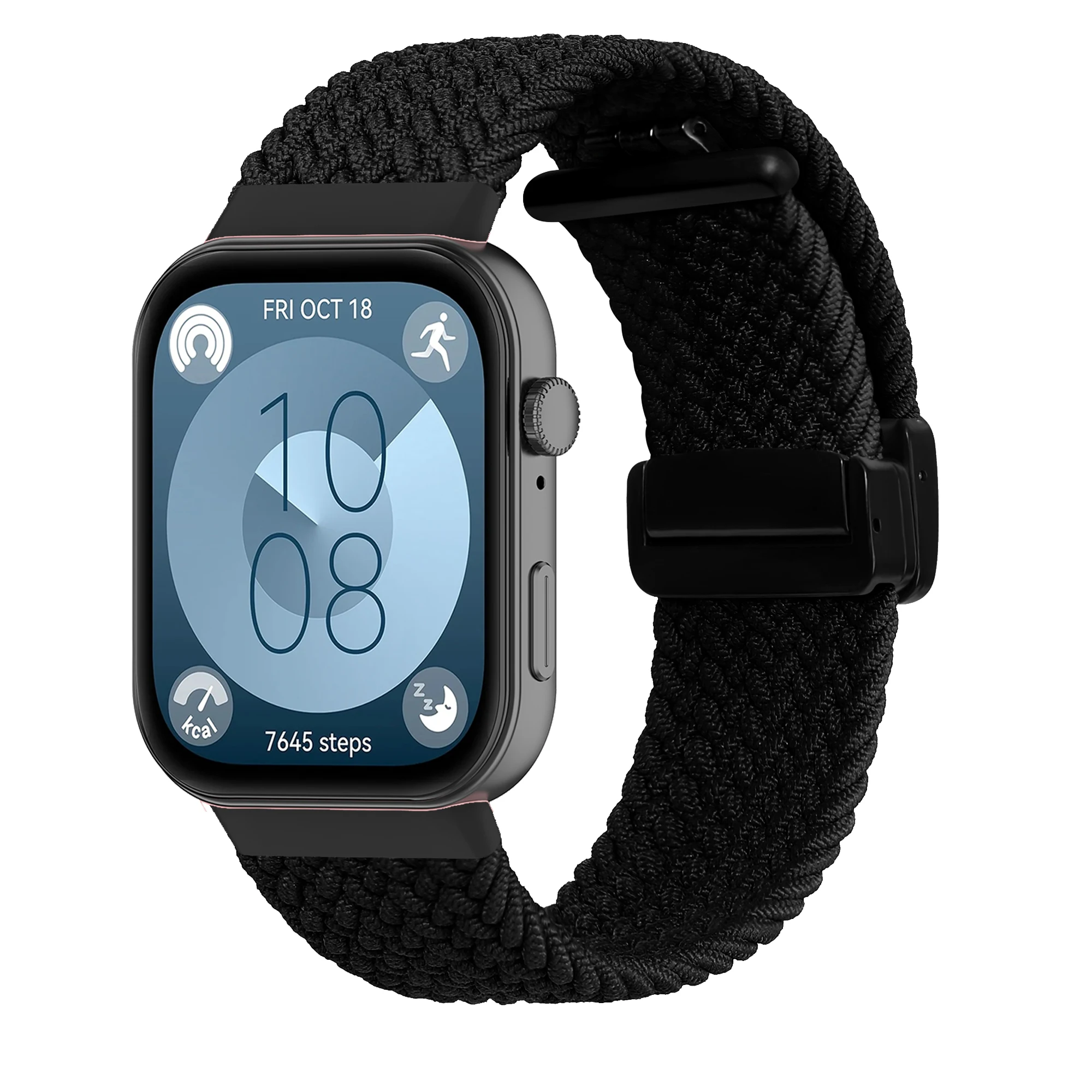 Opaska magnetyczna do zegarka HUAWEI pasuje 3 nylonowej plecionej pętli solo wymienna bransoletka na nadgarstek correa pasków fit3