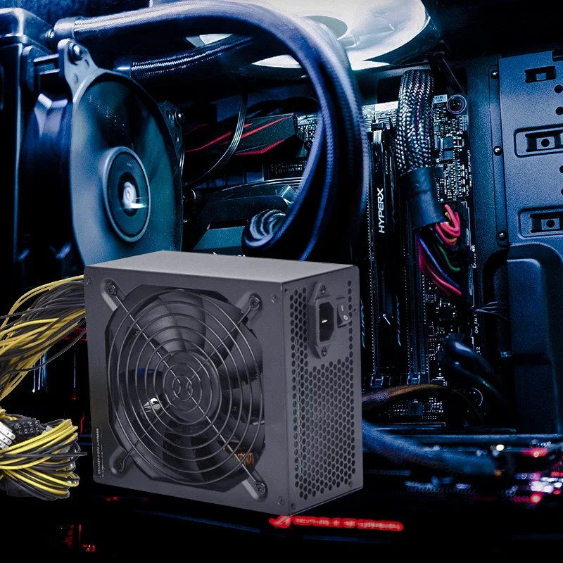 Блок питания для майнинга биткоинов 2600 Вт ATX ETH 160-240 В порты 95% E Sup 8 карт платформа 16