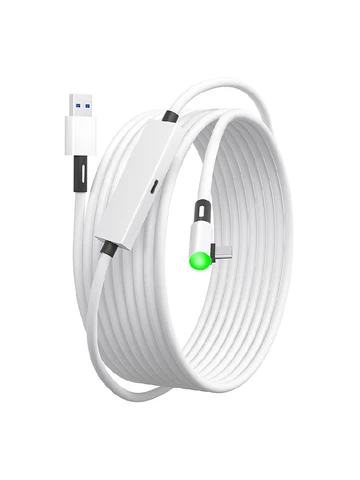 Кабель VR Link для быстрой зарядки Кабель VR Link типа A к C для Oculus Quest 3S 3 2/PICO Neo 3/PICO 4 VR Аксессуары