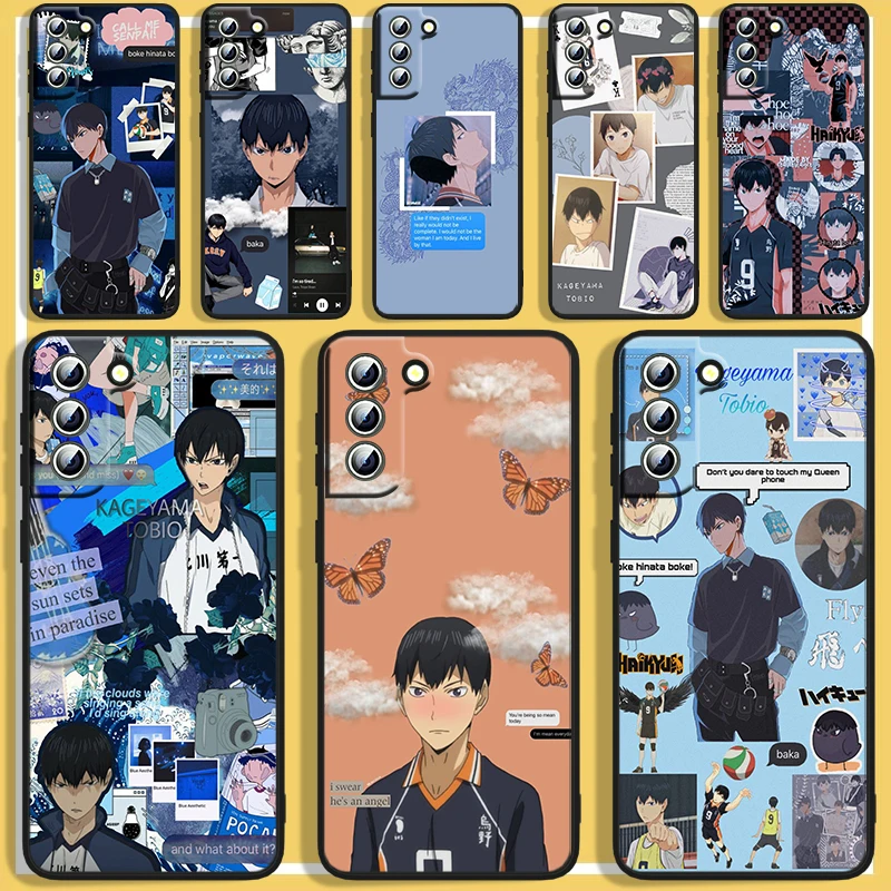 

Anime Volleyball Haikyuu Phoen Case For Samsung S8 S9 S10 S20 S21 S22 S23 Plus 4G S10e 5G Lite Ultra FE Black Cover Funda Soft