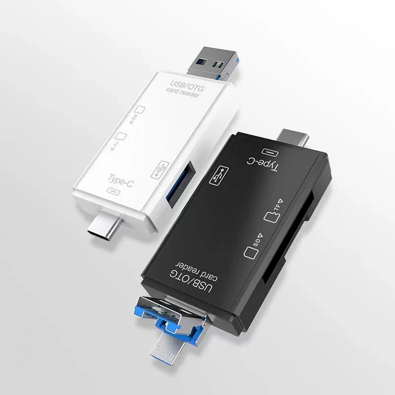 Многофункциональное устройство чтения карт памяти 6 в 1 OTG типа C Micro SD