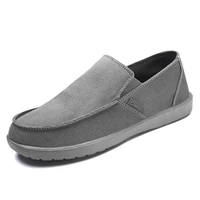 mens canvas shoes men sneakers outdoor breathable casual shoes man comfortable slip on loafers flat slip on shoes male sneaker