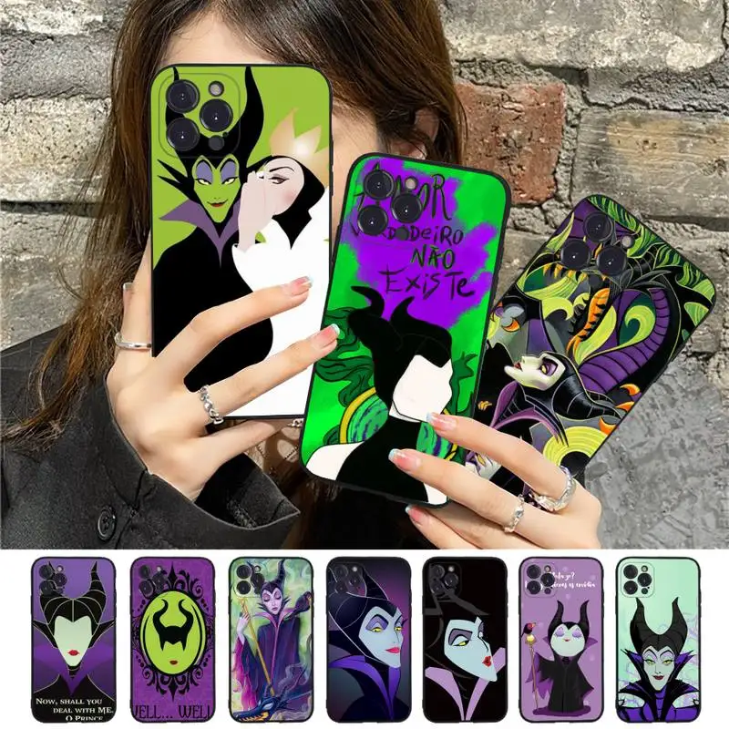 

Disney villain queen Phone Case Silicone Soft for iphone 14 13 12 11 Pro Mini XS MAX 8 7 6 Plus X XS XR Cover