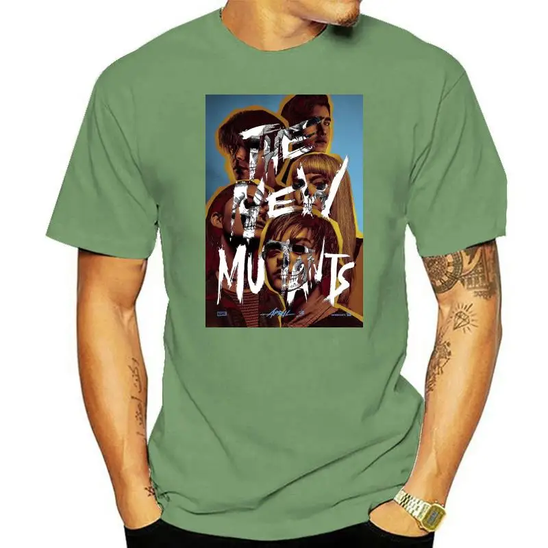 

HOT The New Mutants Movie 2022 Poster Black Cotton T-shirt Size S M L XL 2XL