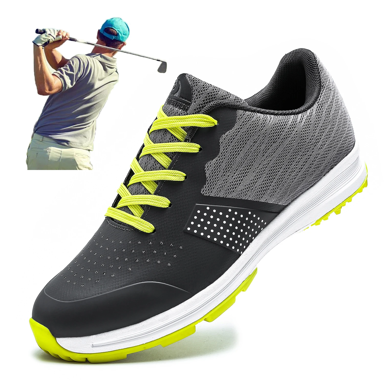 

Mesh Golf Shoes Men Brand Waterproof Golf Sneakers Athletics Golf Training Shoes Golfing Walking Boot for Men Tour Golf