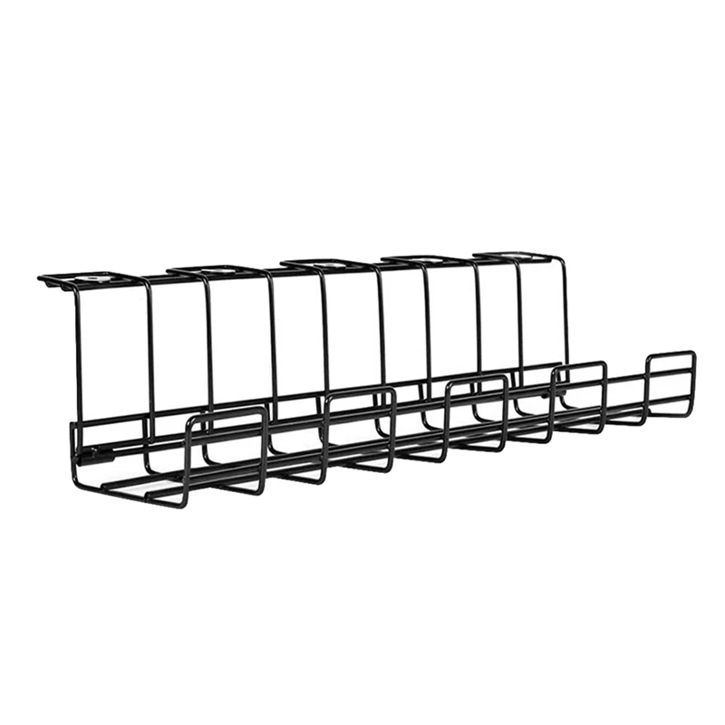 

Table Bottom Line Slot Rack Bottom Plug Line Storage Rack Collection Line Slot Large Capacity Black