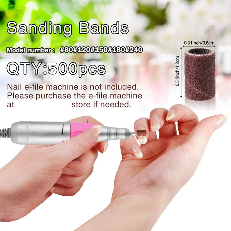 500 шт. 80 120 150 180 240 насадка для педикюра электрическая дрель ногтей шлифовальный