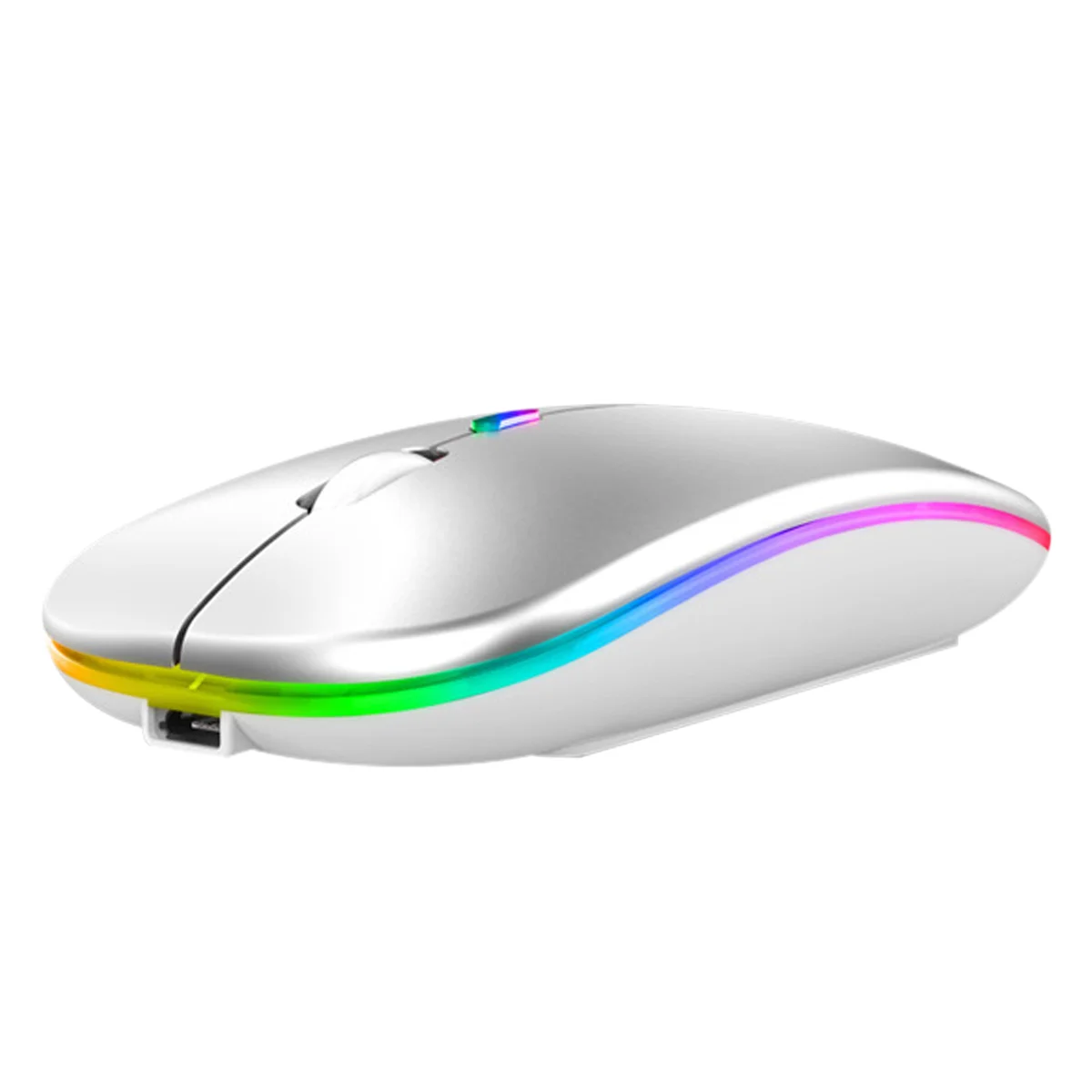 

Wireless Mouse 2.4G Bluetooth Mice for Macbook Samsung Laptop Silent Ergonomic Rechargeable Mice with LED Backlit USB Mice