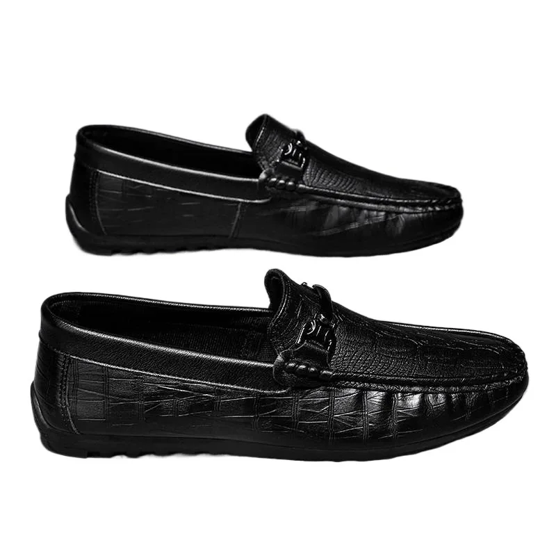 Летние мужские туфли с мягкой подошвой в британском стиле