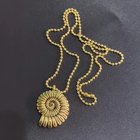 new hot sale fashion trend jewelry alloy accessories conch marine life pendant necklace