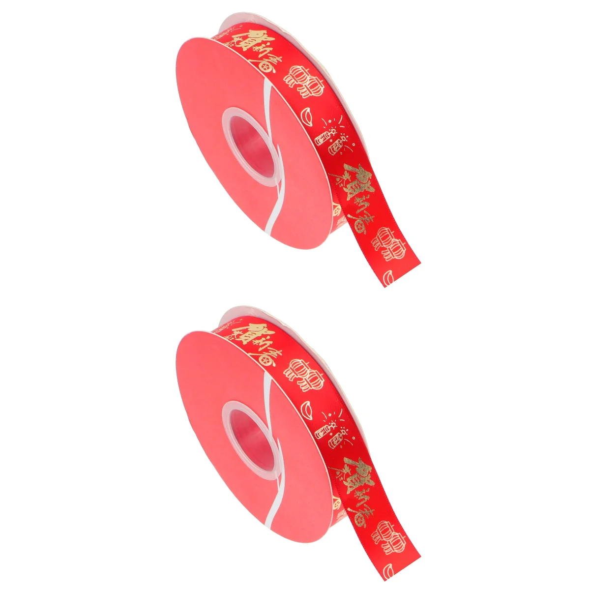 

Ribbon Chinese Red Ribbons Decorative Wrapping Year Flower Fabric Wire Tape Supplies Party New Packing Decoration Lunar Gift