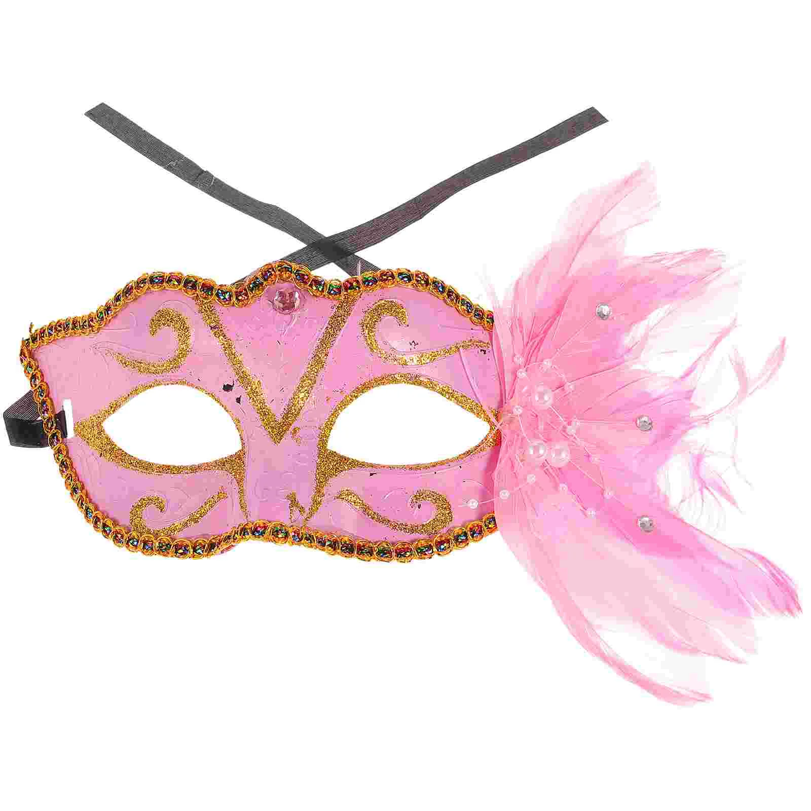 Фиолетовая полумаска для лица костюм реквизит красочная маскарадная маска