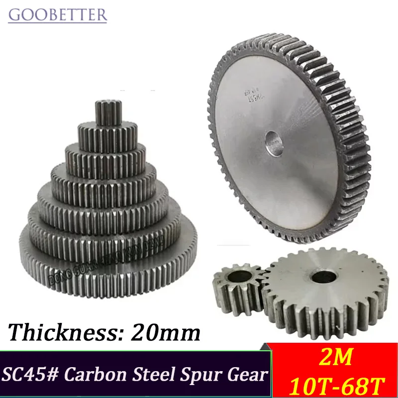 

Шестерни GooBetter 2М из углеродистой стали 10-68 Teeth 20мм
